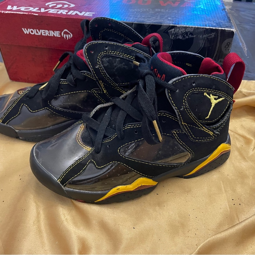 Wolverine Kids Black and Yellow Sneakers